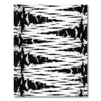 Monochromatic Abstract Birch Bark Texture Rug