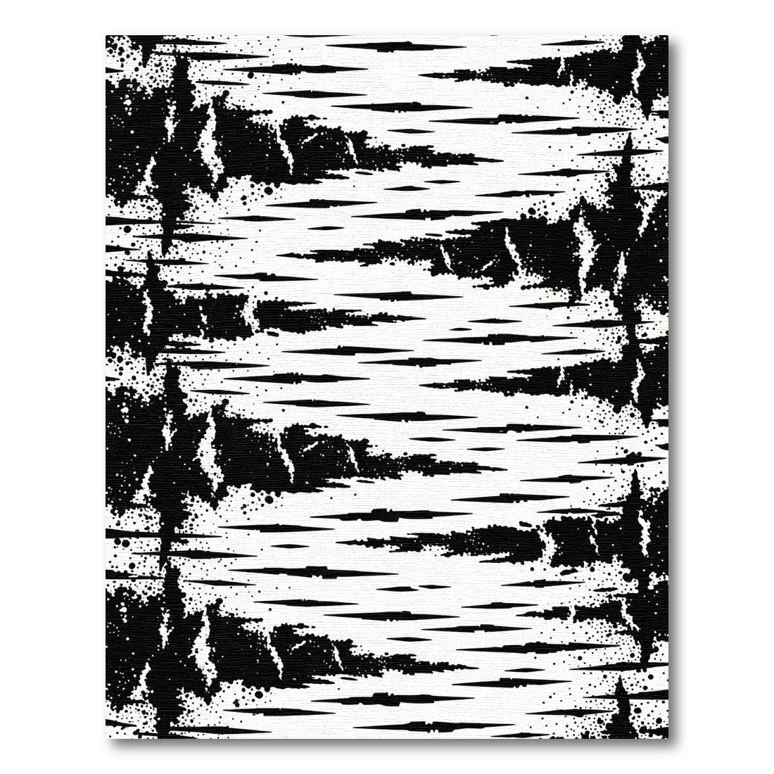 Monochromatic Abstract Birch Bark Texture Rug