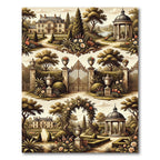 European Garden Villa Archway Gazebo Rug
