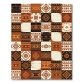 Tribal Ochre Geometric Patchwork Rug
