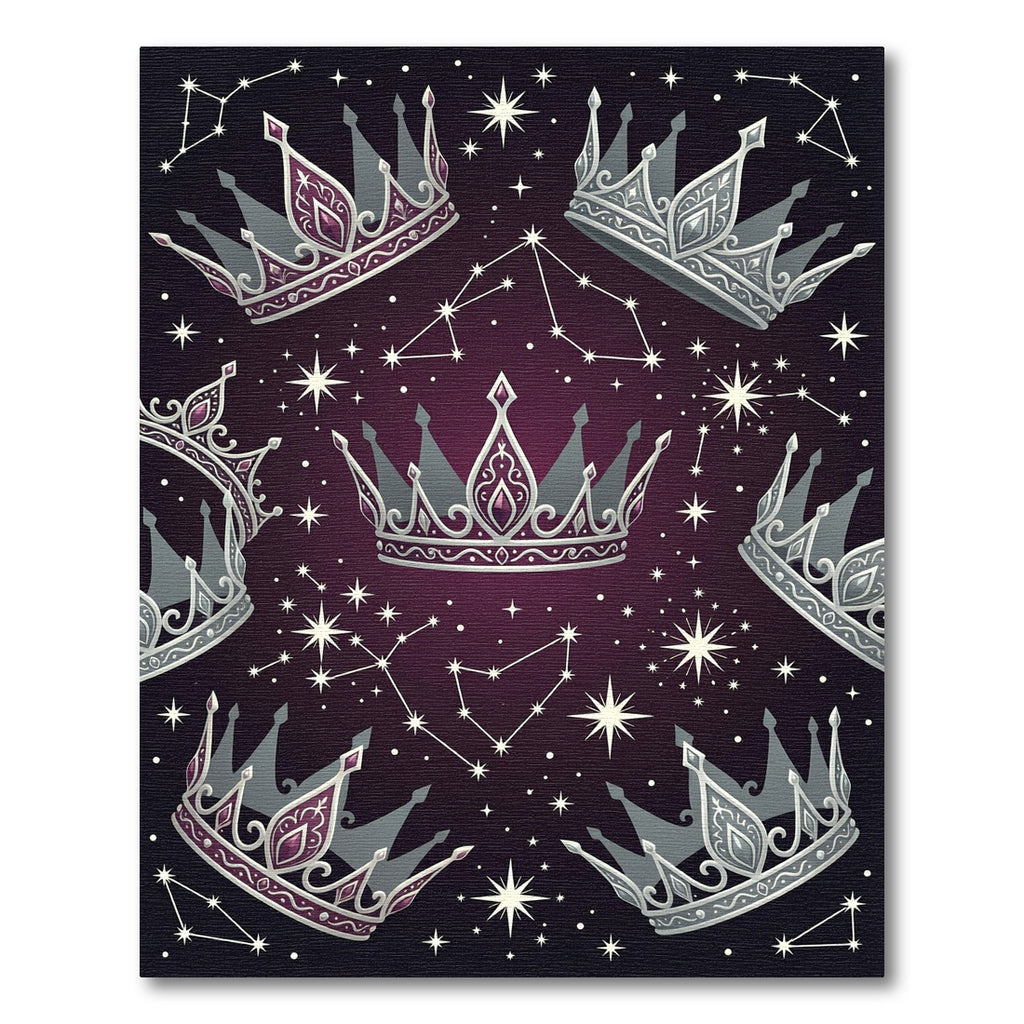 Stellar Royal Crown Constellation Night Rug