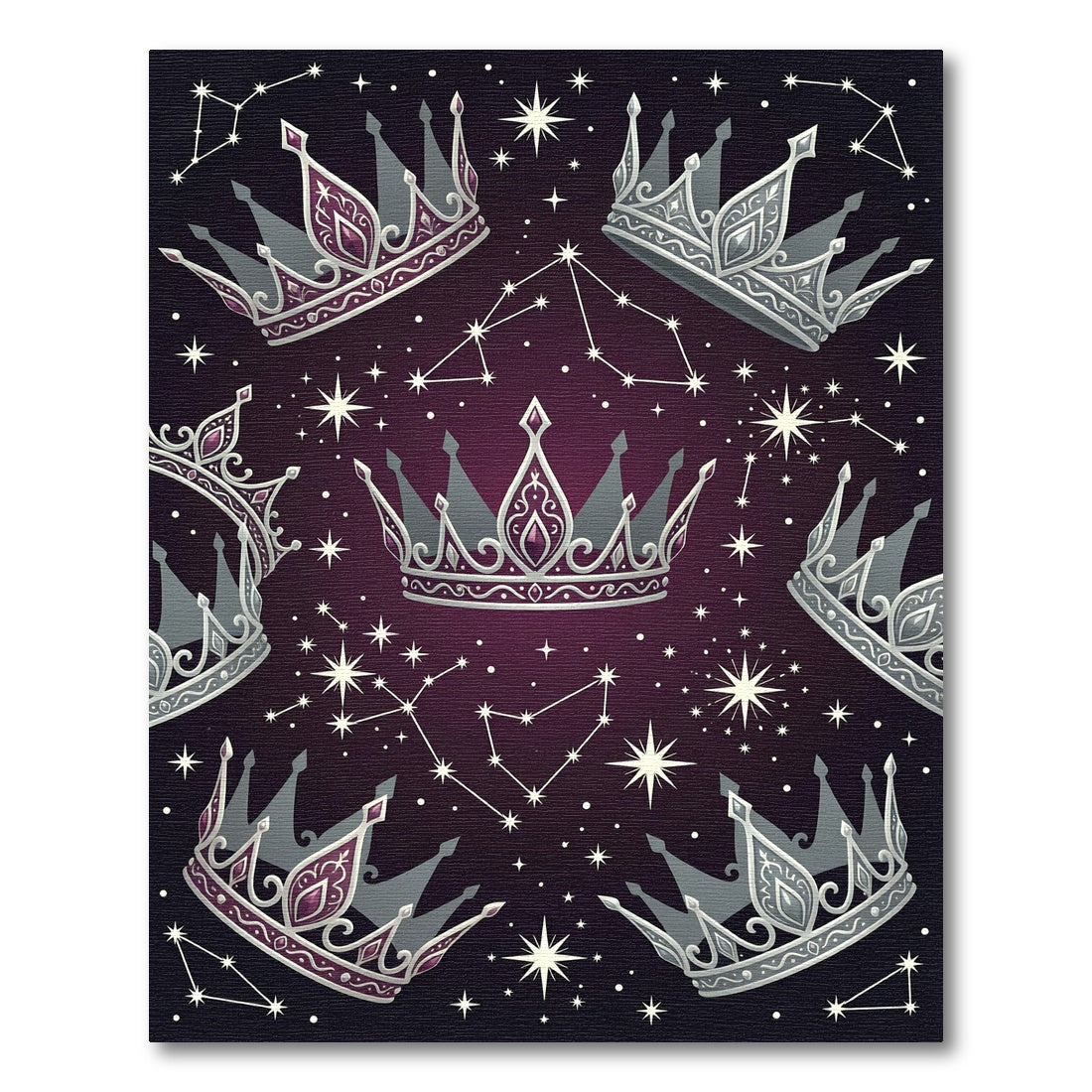 Stellar Royal Crown Constellation Night Rug