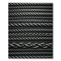 Silver Twisted Rope Collection Rug