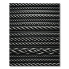 Silver Twisted Rope Collection Rug