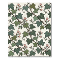 Green Ivy Pink Blossom Vines Rug