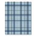 Classic Navy and Blue Gingham Plaid Rug