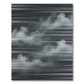 Monochrome Abstract Cloud Line Art Rug