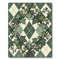 Forest Ivy Argyle Diamond Trellis Rug