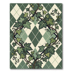Forest Ivy Argyle Diamond Trellis Rug