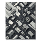 Architectural Blueprint Warehouse Collection Rug