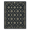 Ornate Ivory Floral Jacobean Rug