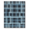 Architectural Sky Blue Grid Structural Rug