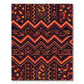 Geometric Amber Zigzag Tribal Tapestry Rug