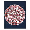 Coral Pink Flamingo Bow Mandala Rug