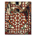 Terracotta Ancient Tiled Courtyard Rug