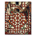 Terracotta Ancient Tiled Courtyard Rug