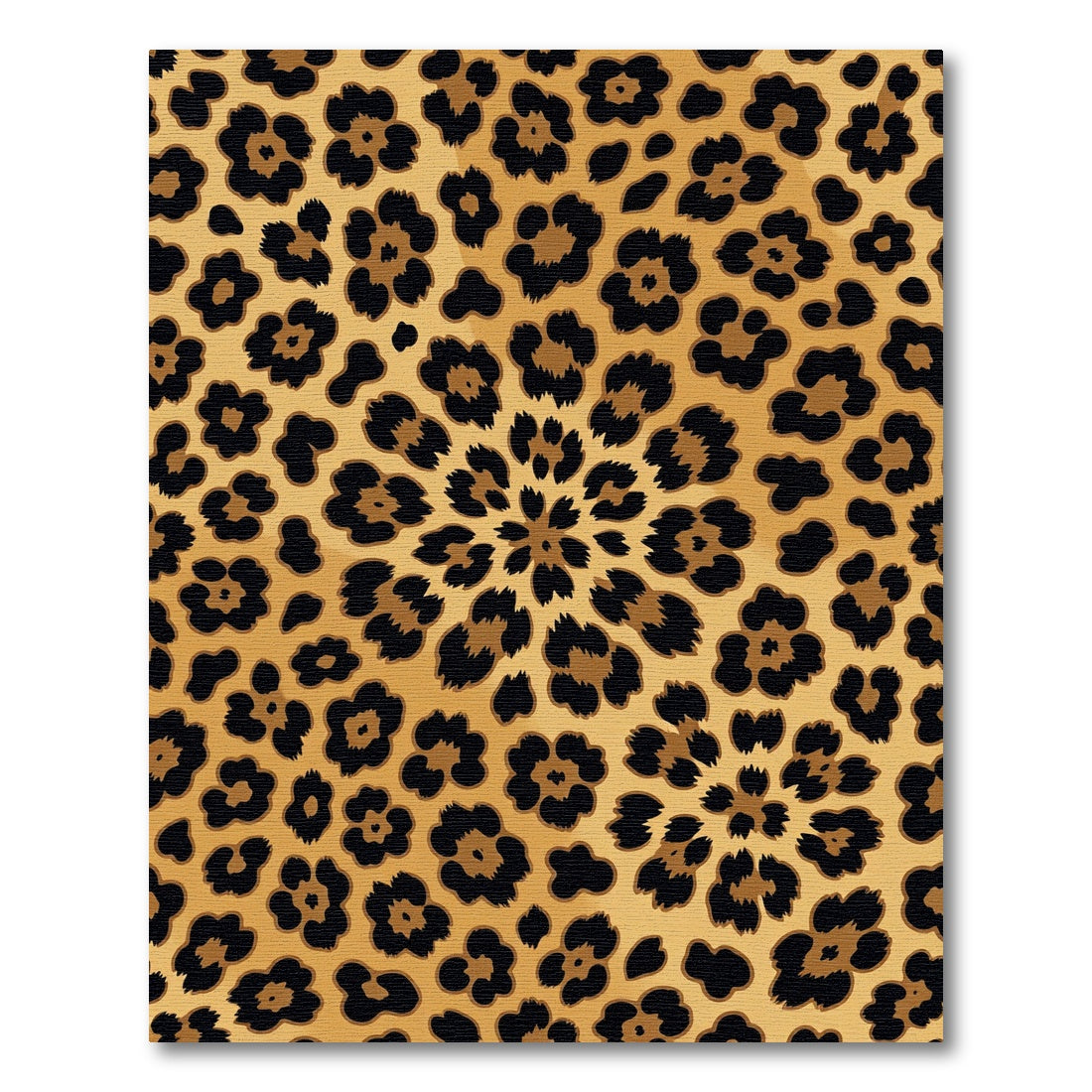 Golden Black Spotted Sunburst Rug
