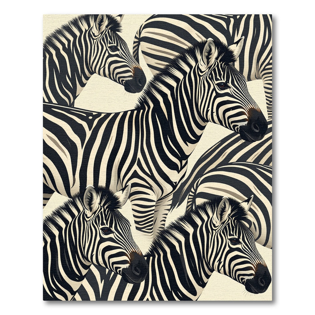 Bold Monochromatic Zebra Stripe Abstract Rug