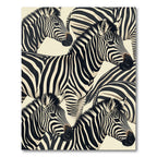 Bold Monochromatic Zebra Stripe Abstract Rug