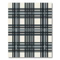 Cool Tone Plaid Stripes Rug