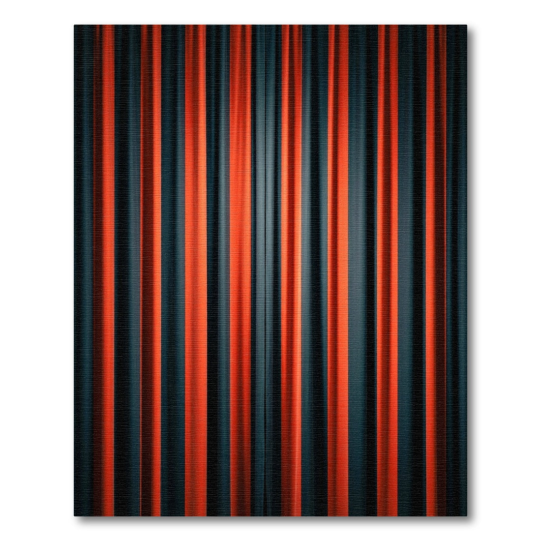 Crimson Teal Ombre Stripe Rug