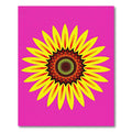 Vibrant Yellow Sunflower Mandala Rug