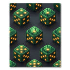 Luminous Forest Glow Cubic Dice Rug