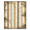 Aged Beige Vertical Stripe Splatter Rug