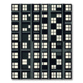 Modern Gray Grid Apartment Vista Rug