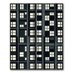 Modern Gray Grid Apartment Vista Rug