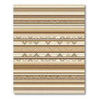 Earthy Horizontal Zigzag Stripes Rug