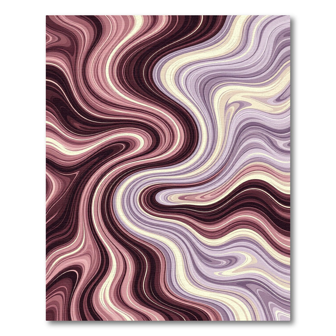 Rich Burgundy Amethyst Swirl Rug
