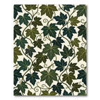 Lush Green Forest Ivy Vine Botanical Rug