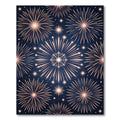 Celestial Golden Fireworks Starry Sky Rug