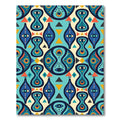 Turquoise Mystical Eye Geometric Abstract Rug