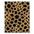Golden Black Spotted Cheetah Print Rug