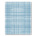 Blue Structured Linear Grid Rug
