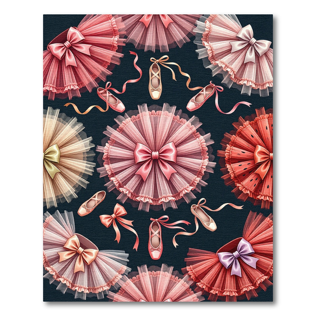 Pink Tulle Tutu Ballet Slipper Delight Rug