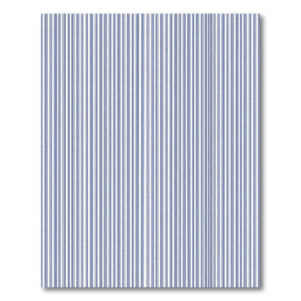 Classic Blue and White Vertical Stripes Rug