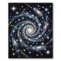 Cosmic Swirling Nebula Starry Night Rug