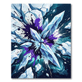 Crystal Shard Cobalt Splatter Rug