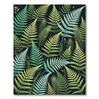 Lush Green Fern Forest Background Rug