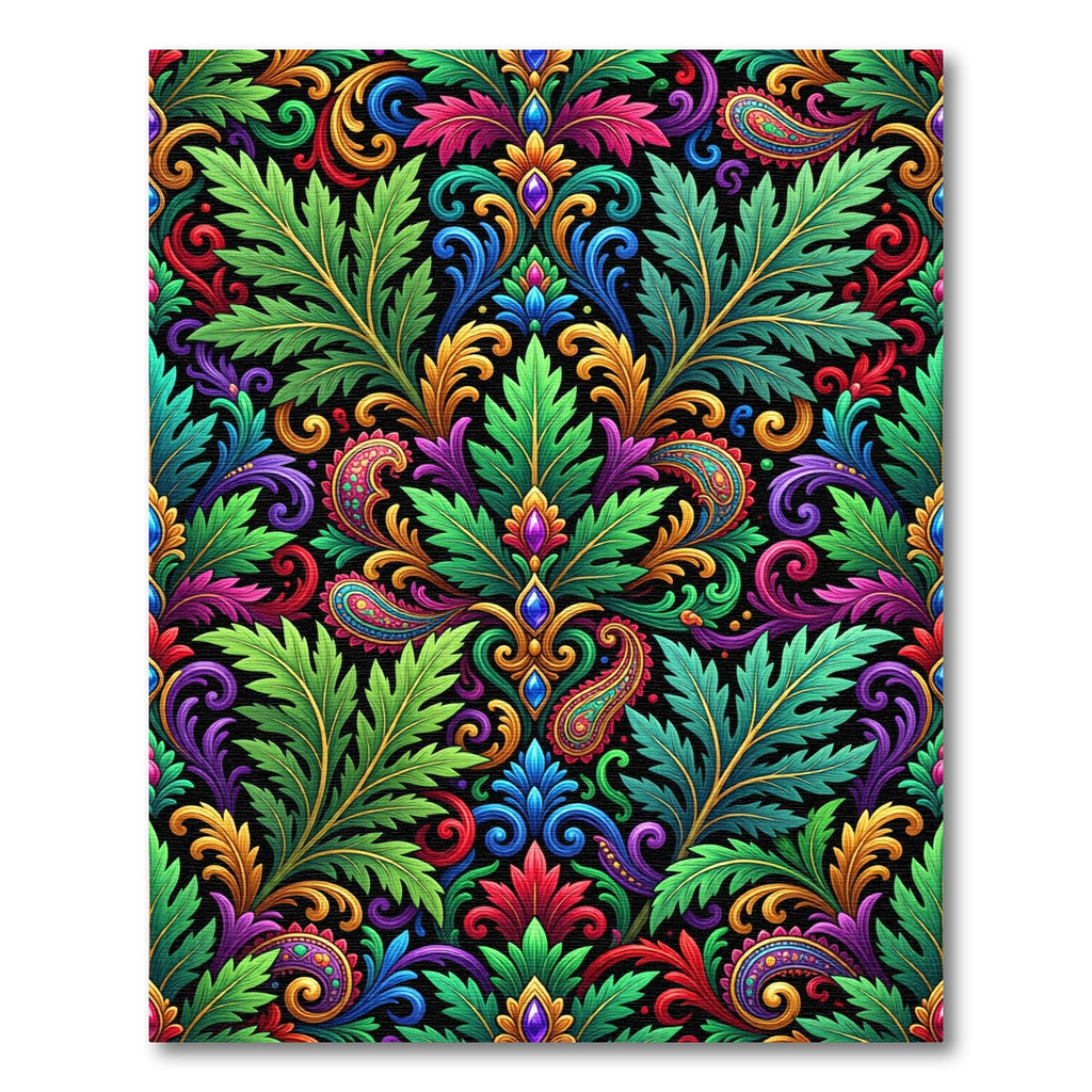 Vibrant Floral Paisley Ornate Tapestry Rug