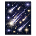 Celestial Shooting Star Night Sky Map Rug