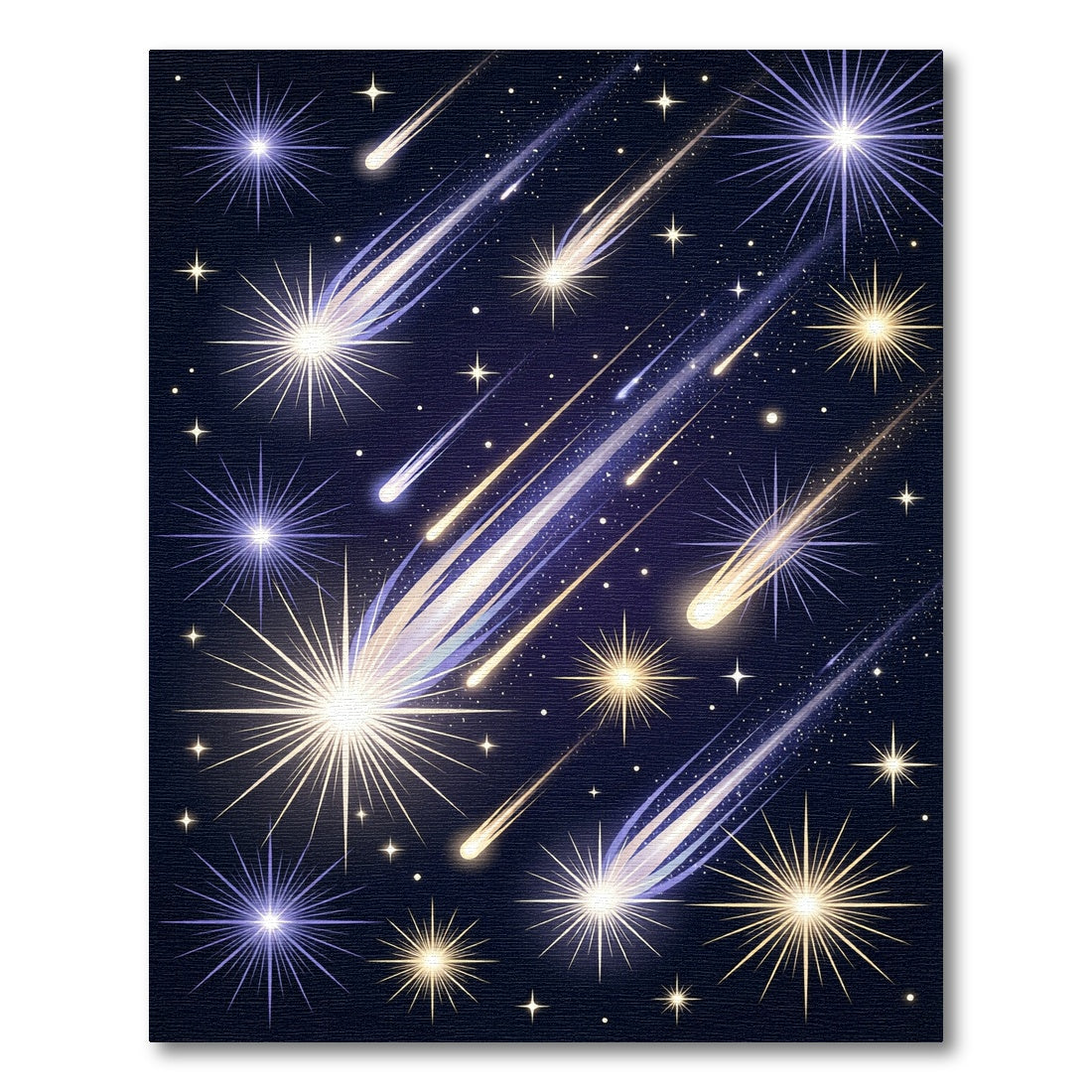 Celestial Shooting Star Night Sky Map Rug