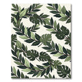 Emerald Green Leafy Vine Garland Rug