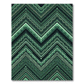 Emerald Green Zigzag Chevron Rug