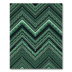 Emerald Green Zigzag Chevron Rug