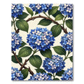 Blue Hydrangea Botanical Branch Trellis Rug