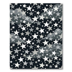Monochrome Starry Night Cloudscape Rug